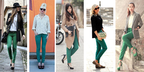 pantalones verdes
